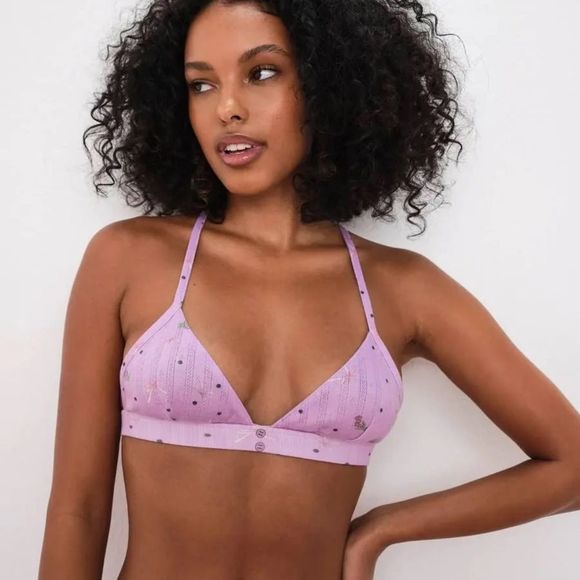 ‼️LAST SET AVAILABLE‼️FOR ♥️ & 🍋 POINTELLE BRALETTE & PANTY SLEEP SET SEXY CUTE - Picture 2 of 6